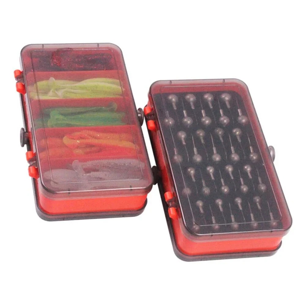 Portable Double Sided Split Ba - Fishing Lure Soft Plastic review and price