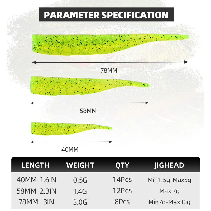 BLUX New Dart Worm Soft Bait 5 - Fishing Lure Soft Plastic review and price